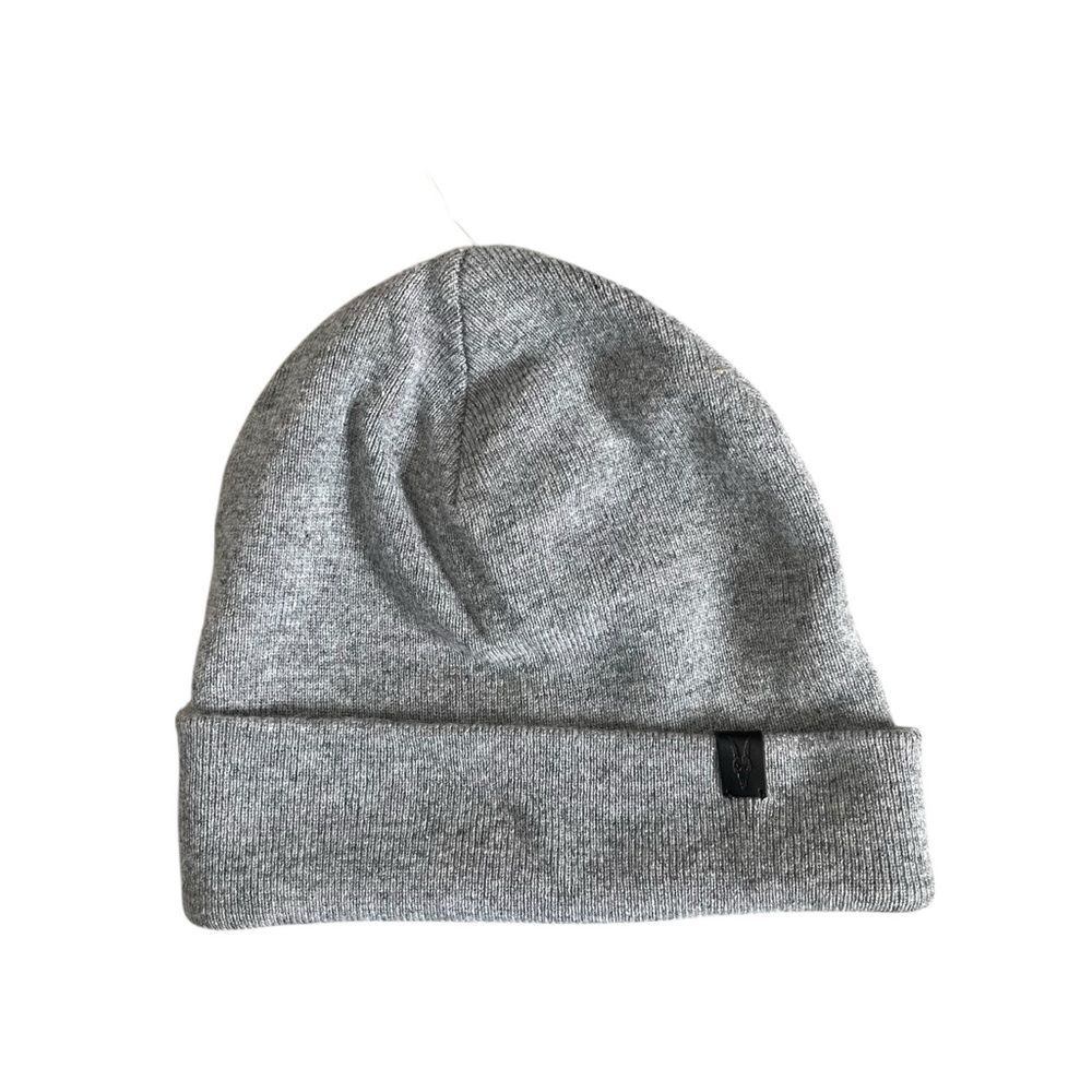 AllSaints NWT Beanie Hat Grey Marl Wool Blend Unisex Fall Sample - Picture 7 of 8
